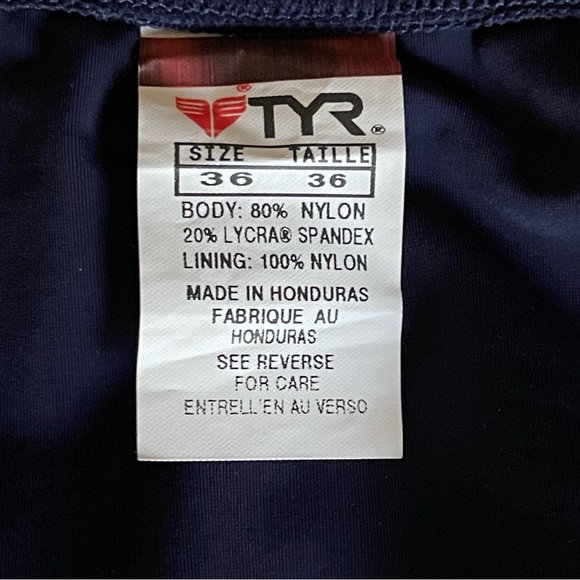 TYR Swim Brief - Navy.  Mens: 36. - Picture 5 of 6